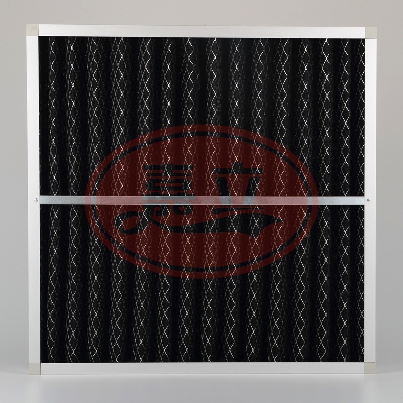 涞源折叠网覆网棉活性炭初效过滤器